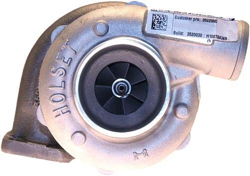 Turbo pour CASE CUMMINS 4TA390 - Ref. fabricant 3520030,  3520030H,  3522900,  3528743,  3528744,  3530721,  3535381,  3535422,  3535423,  3535424