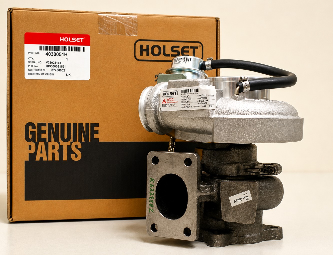 Turbo pour CUMMINS 2004-12  QSB Tier-3 - Ref. fabricant 4040568,  4040560,  4043584,  4040561,  4040569