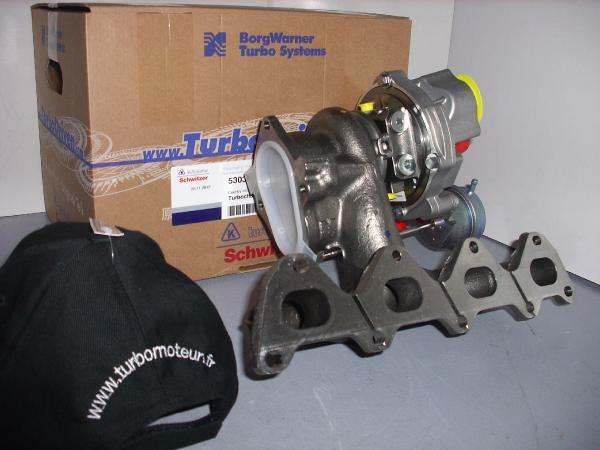 Turbo pour SKODA FABIA II (542) 2010-05 2014-12 1,4 180CV - Ref. fabricant 53039700099,  53039700142,  53039700150,  53039700162,  53039700248,  53039710162,  53039880099,  53039880142,  53039880150,  53039880162